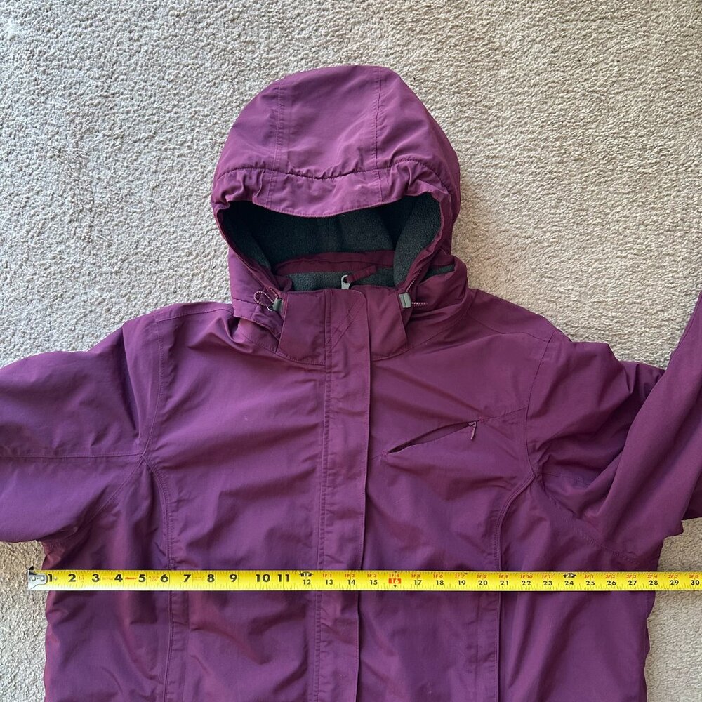 Lands End Jacket Womens 3X 24W-26W Squall Full Zip Hood Parka Nylon Waterproof - Picture 11 of 14